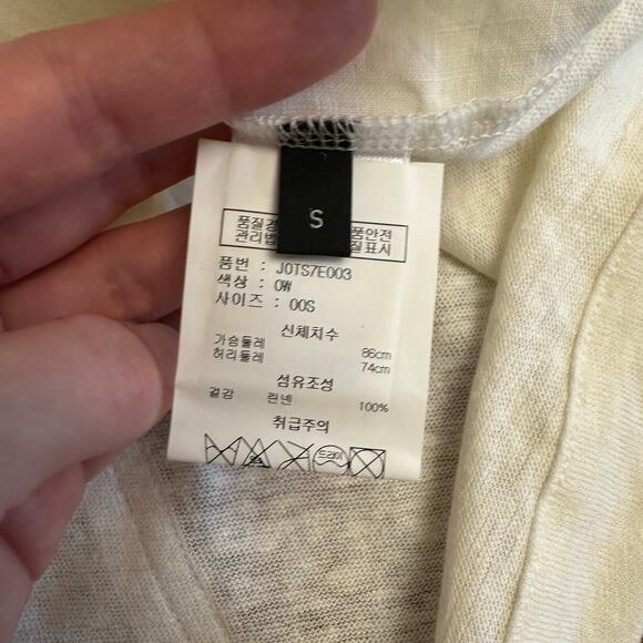 Joseph White Linen Oversized Pocket Tee S Quiet Luxury Minimalist Capsule‎ - Picture 8 of 10